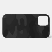 Coques Case-Mate iPhone Motif de Camo noir et gris (Verso (horizontal))
