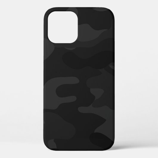 Coques Case-Mate iPhone Motif de Camo noir et gris (Verso)