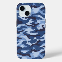 Motif de camouflage bleu foncé