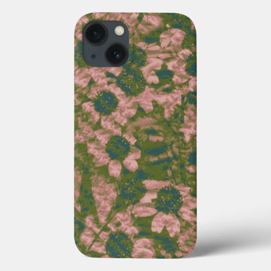 Coques Case-Mate iPhone Motif de camouflage de fleur (Verso)