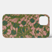 Coques Case-Mate iPhone Motif de camouflage de fleur (Verso (horizontal))
