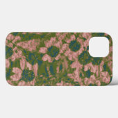 Coques Case-Mate iPhone Motif de camouflage de fleur (Verso (horizontal))
