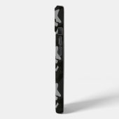 Coques Case-Mate iPhone Motif de camouflage noir (Verso / Gauche)