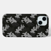 Coques Case-Mate iPhone Motif de camouflage noir (Verso (horizontal))