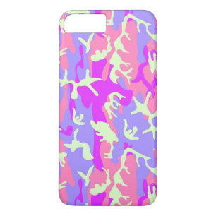 Coque iPhone 8 Plus/7 Plus Motif de camouflage numérique très épais