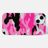 Coques Case-Mate iPhone Motif de camouflage rose (Verso (horizontal))
