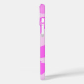 Coques Case-Mate iPhone Motif de camouflage rose et blanc (Verso / Gauche)