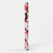 Coques Case-Mate iPhone Motif de camouflage rouge (Dos/Droite)