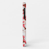 Coques Case-Mate iPhone Motif de camouflage rouge (Dos/Gauche)