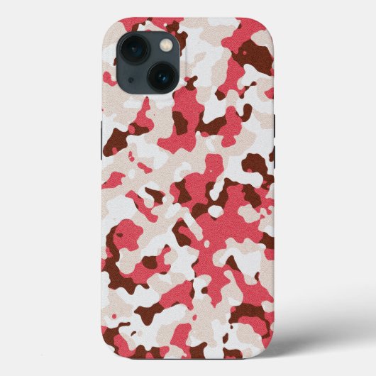 Coques Case-Mate iPhone Motif de camouflage rouge Coque-coque iphone Mate (Verso)