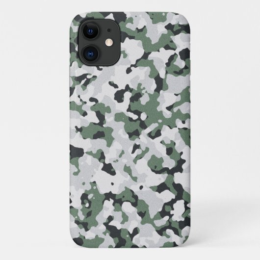 Coques Case-Mate iPhone Motif de camouflage vert (Dos)