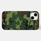 Coques Case-Mate iPhone Motif de camouflage vert (Verso (horizontal))
