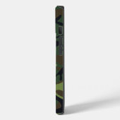 Coques Case-Mate iPhone Motif de camouflage vert (Verso / Gauche)