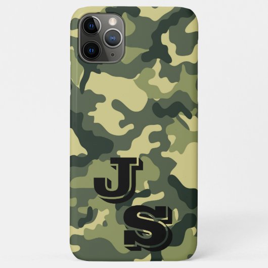 Coques Case-Mate iPhone Motif de camouflage vert de l'armée iPhone 11 Pro  (Dos)