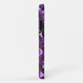 Coques Case-Mate iPhone Motif de camouflage violet (Dos/Droite)