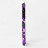Coques Case-Mate iPhone Motif de camouflage violet (Dos/Gauche)