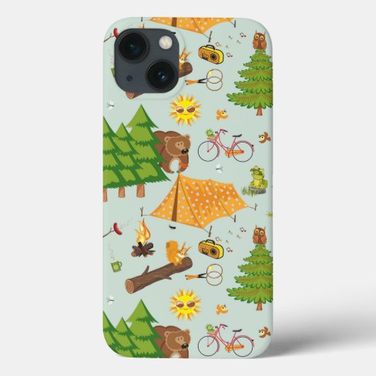 Coques Case-Mate iPhone Motif de camping (Verso)