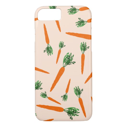 Coques Case-Mate iPhone Motif de carottes orange (Dos)