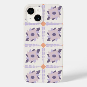 Coque Pour iPhone 14 Motif de carreau décoratif pastel violet