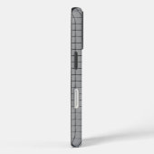 Coques Case-Mate iPhone Motif de carreaux gris (Verso / Droite)