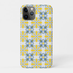 Case-Mate iPhone Case Motif de carreaux portugais jolis bleu et jaune