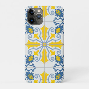 Case-Mate iPhone Case Motif de carreaux portugais jolis bleu et jaune