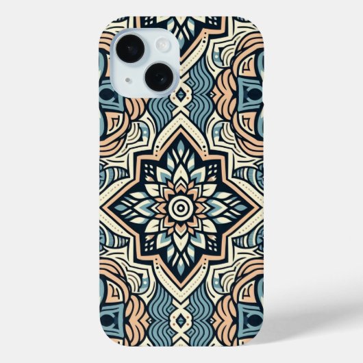 Coques Case-Mate iPhone Motif de carrelage ethnique sans couture (Verso)