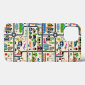 Coques Case-Mate iPhone Motif de carte de ville (Verso (horizontal))