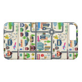 Coques Case-Mate iPhone Motif de carte de ville (Dos (Horizontal))