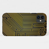 Coques Case-Mate iPhone Motif de carte d'ordinateur (Dos (Horizontal))