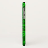 Coques Case-Mate iPhone Motif de carte électronique de vert (Dos/Gauche)