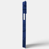 Coques Case-Mate iPhone Motif de carte mère Geek bleu (Verso / Droite)