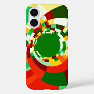 Coques iPhone 16 Motif de cercles abstraits