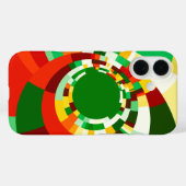 Coques Case-Mate iPhone Motif de cercles abstraits (Verso (horizontal))