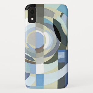 Etui iPhone Case-Mate Motif de cercles bleus vintage Art Déco rétro Jazz