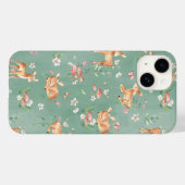Coques Case-Mate iPhone Motif de cerfs à l'aquarelle (Verso (horizontal))
