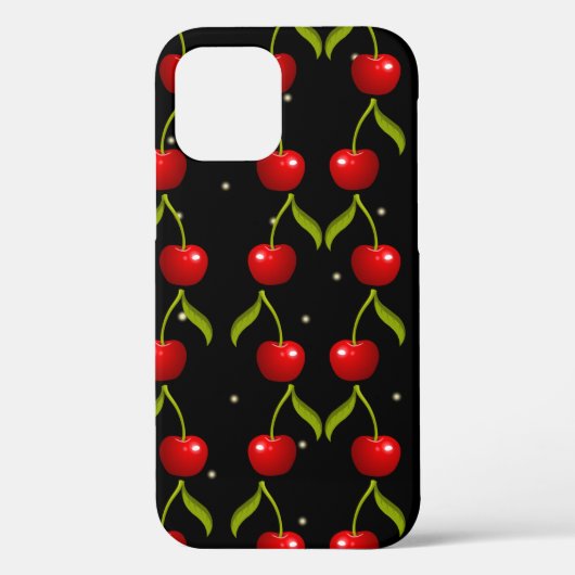 Coques Case-Mate iPhone Motif de cerises brillantes (Verso)