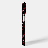Coques Case-Mate iPhone Motif de cerises sur fond noir (Verso / Droite)