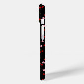 Coques Case-Mate iPhone Motif de cerises sur fond noir (Verso / Gauche)