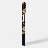 Coques Case-Mate iPhone Motif de champignons et de fleurs avec nom (Verso / Droite)