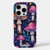 Coques Case-Mate iPhone Motif de champignons psychédéliques (Verso)