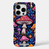 Coques Case-Mate iPhone "Motif de champignons psychédéliques (Verso)