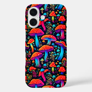 Coques iPhone 16 Motif de champignons super