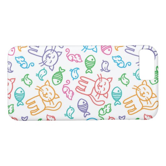 Coques Case-Mate iPhone motif de chat (Dos (Horizontal))