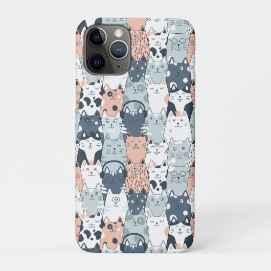 Coques Case-Mate iPhone Motif de chat amusant (Dos)