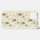Coques Case-Mate iPhone motif de chat et de poisson (Verso (horizontal))