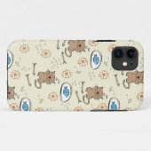 Coques Case-Mate iPhone motif de chat et de poissons (Dos (Horizontal))