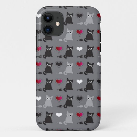 Coques Case-Mate iPhone motif de chaton et de souris (Dos)