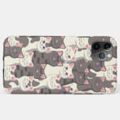 Coques Case-Mate iPhone Motif de chats blancs et gris (Dos (Horizontal))