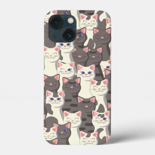 Case-Mate iPhone Case Motif de chats blancs et gris
